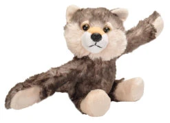 Wild Republic 19556 Huggers Plüschtier Mit Schnapparmband 20cm - Wolf