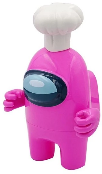 Among Us Action Figur Im Display Inkl. 3 Gegenstände Serie 2 - Rosa – Bild 2