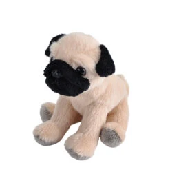 Wild Republic 25532 Lilkins Hunde Mops Ca 13cm Plüsch Mit Öko-Füllung
