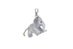 Schaffer 2702 Schlüsselanhänger Anhänger Glitz & Glamour Elefant Silber Ca 8cm