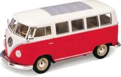 Welly NEX 1963 Volkswagen VW T1 Bus Rot 1:24 Sammlermodell Metall Auto 31410142