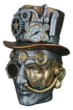 Gilde 37151 Steampunk Figur Kopf Männlich Ca. 20cm Dekoration