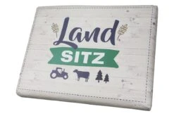 Gilde Bierkasten Sitzkissen "Landsitz" 44x34cm Sitzpolster Schwarz 42945
