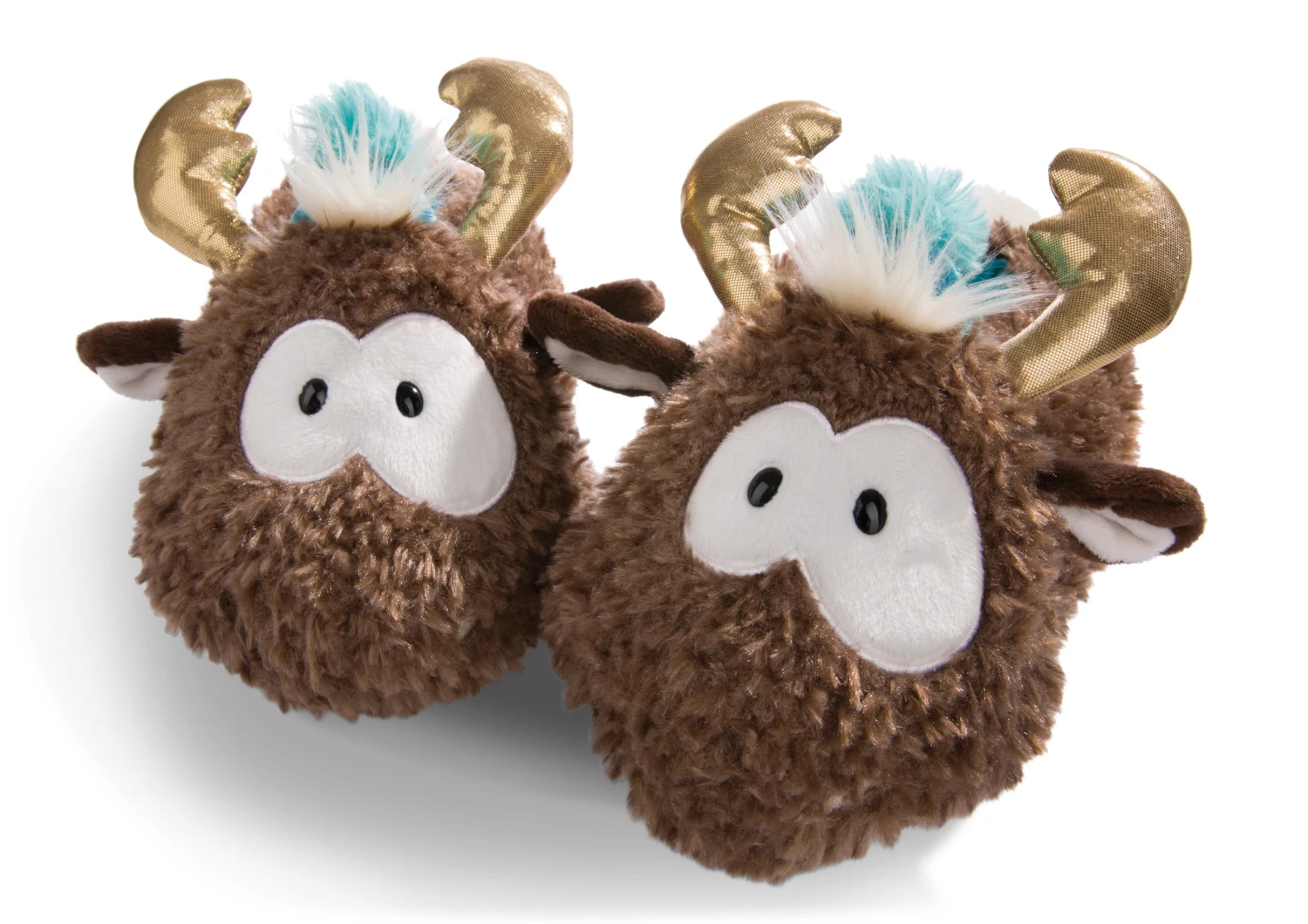 Nici 44130 Hausschuhe Rentier Reny Heart Firgürlich Plüsch Gr 34-37 (M) – Bild 2