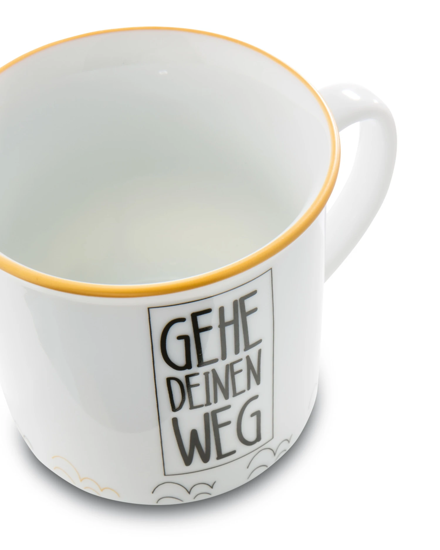Nici 45013 Porzellantasse Metallic "Gehe Deinen Weg" Lama Kaffeetasse Teetasse – Bild 3