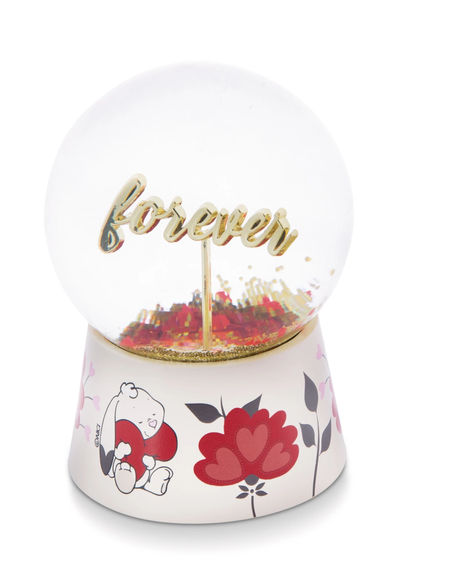 Nici 47484 Schüttelkugel Groß Love Hase Forever In My Heart Ø 8cm In Geschenkbox – Bild 2