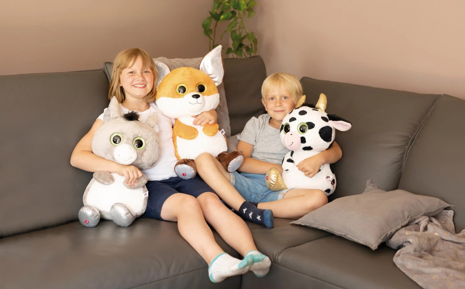 Nici 47828 Glubschis Farm Kuh Moolon 45cm Plüsch Kuscheltier Schlenker GREEN – Bild 4