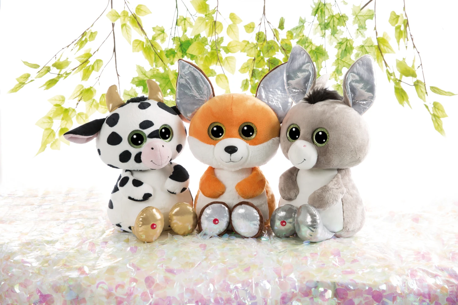 Nici 47828 Glubschis Farm Kuh Moolon 45cm Plüsch Kuscheltier Schlenker GREEN – Bild 5