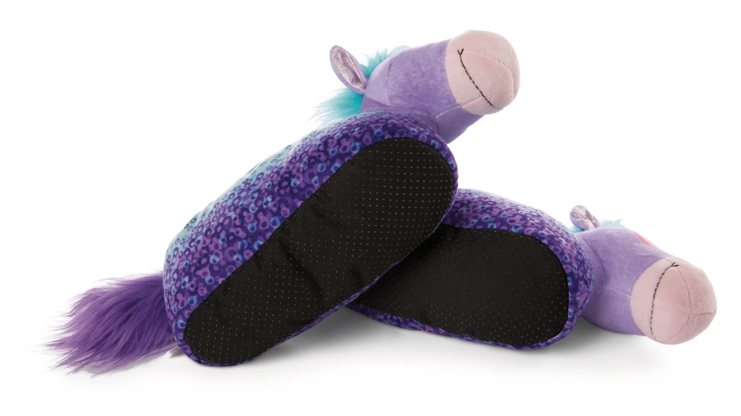 Nici 47853 Hausschuhe Pony Stars Pferd Starjumper Figürlich Gr. 38-40 (L) GREEN – Bild 3