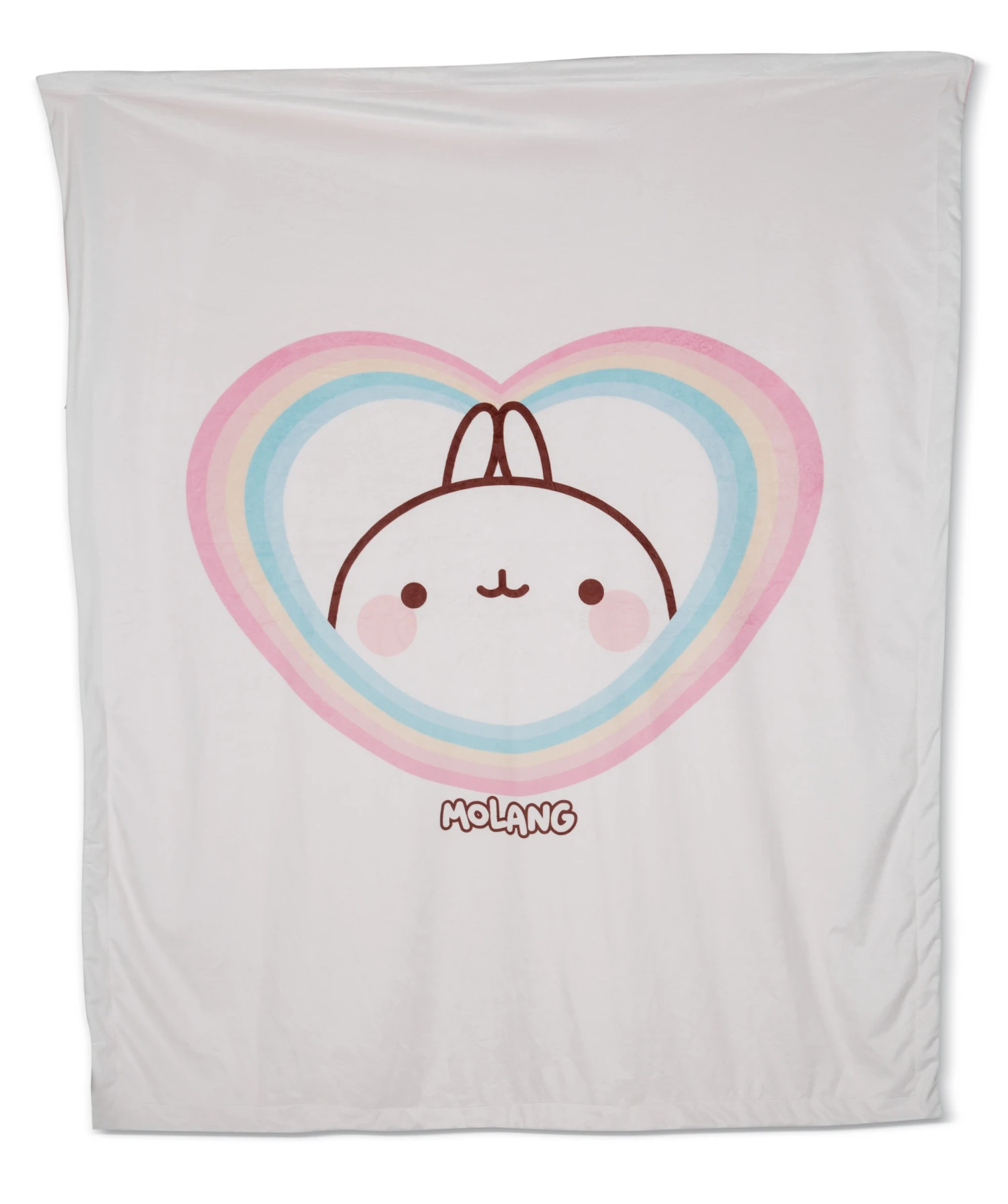 Nici 48229 Kuscheldecke Molang Mit Regenbogenherz 140x175cm Plüsch Kawaii