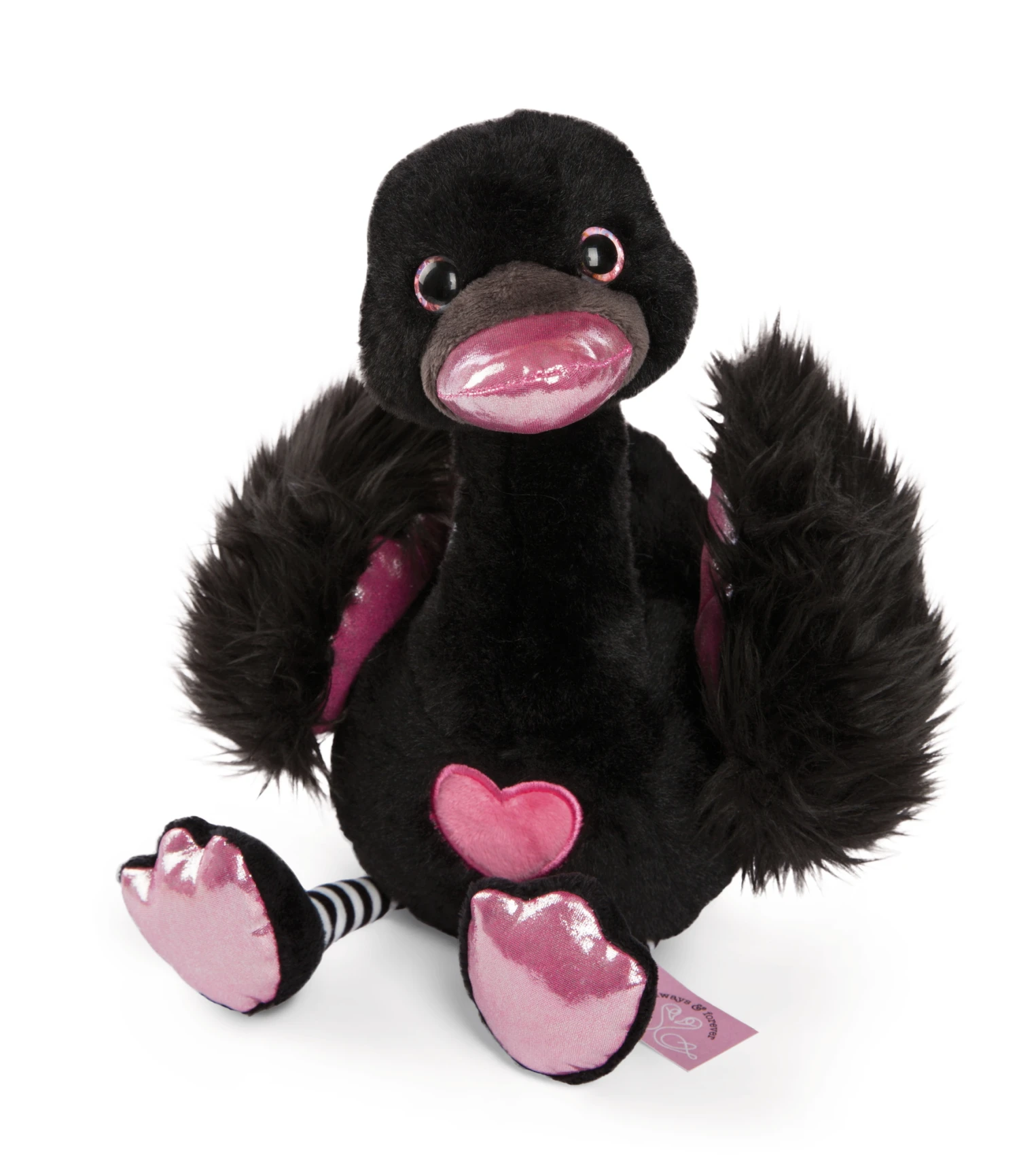 Nici 48270 + 48271 SET Zwei Schwäne 50cm Plüsch Kuscheltier Love Classics GREEN – Bild 3