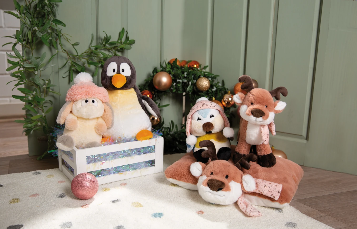 Nici 48332 Kissen Rentier Jonte Ca. 43x25cm Plüsch Winter Friends GREEN – Bild 3