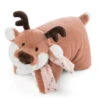 Nici 48334 KuscheltierKissen 2in1 Rentier Jonte Ca. 40x30cm Winter Friends GREEN