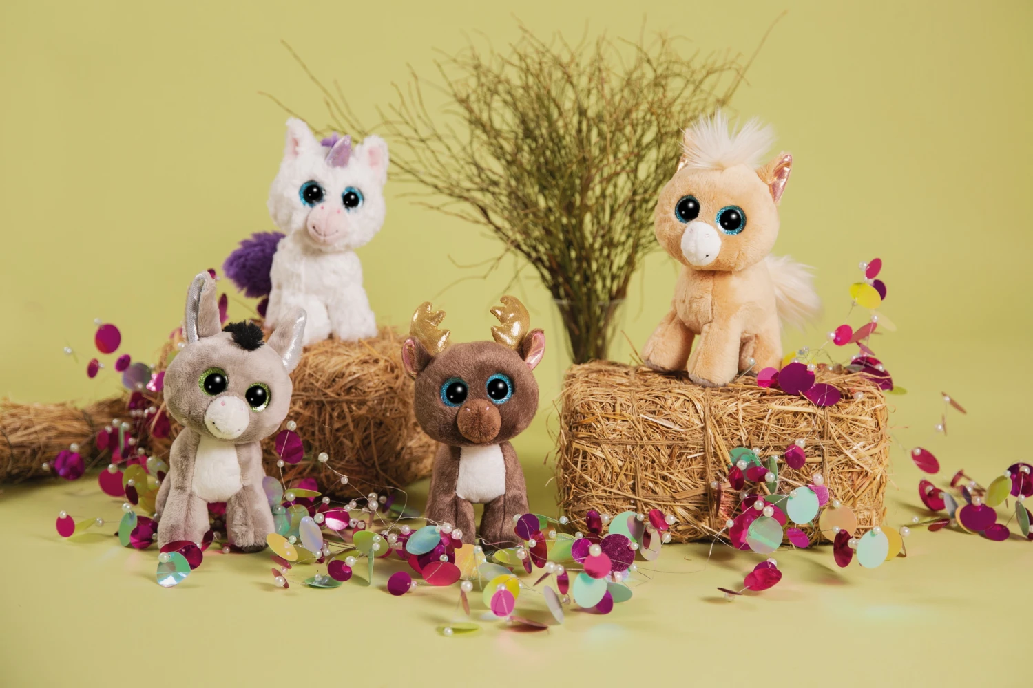 Nici 49288 Glubschis Esel Donki 17cm Stehend Plüsch Kuscheltier GREEN – Bild 5