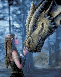 Crystal Art Anne Stokes Drachenmärchen 40x50 Cm Inkl. Holzrahmen