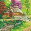 Crystal Art Kit Diamantbilder Zum Selbermachen Im Holzrahmen 30x30cm - Landhaus