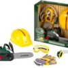 Theo Klein Bosch Mini Kettensäge Set Mit Schutzausrüstung Inkl. Licht Und Sound 8532