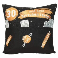 Hergo Sofahelden Kissen Mit Taschen 43x43cm - 30. Geburtstag 8774