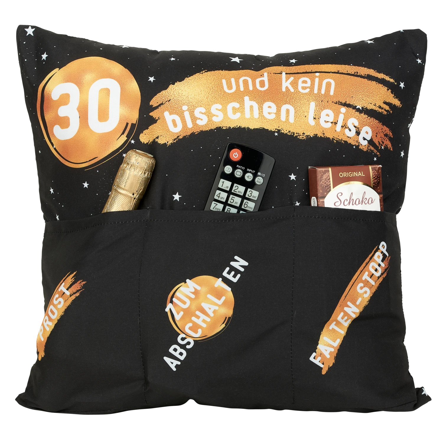 Hergo Sofahelden Kissen Mit Taschen 43x43cm - 30. Geburtstag 8774 – Bild 2