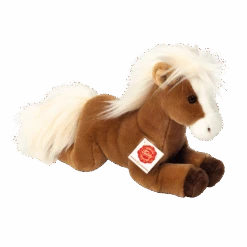 Teddy Hermann 90259 Pferd Hellbraun Liegend Ca. 30cm Plüsch Kuscheltier