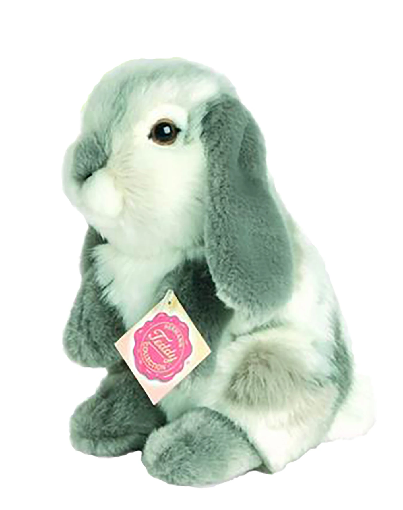 Teddy Hermann 93760 Hase Sitzend Hockend Ca. 19cm Grau Plüsch