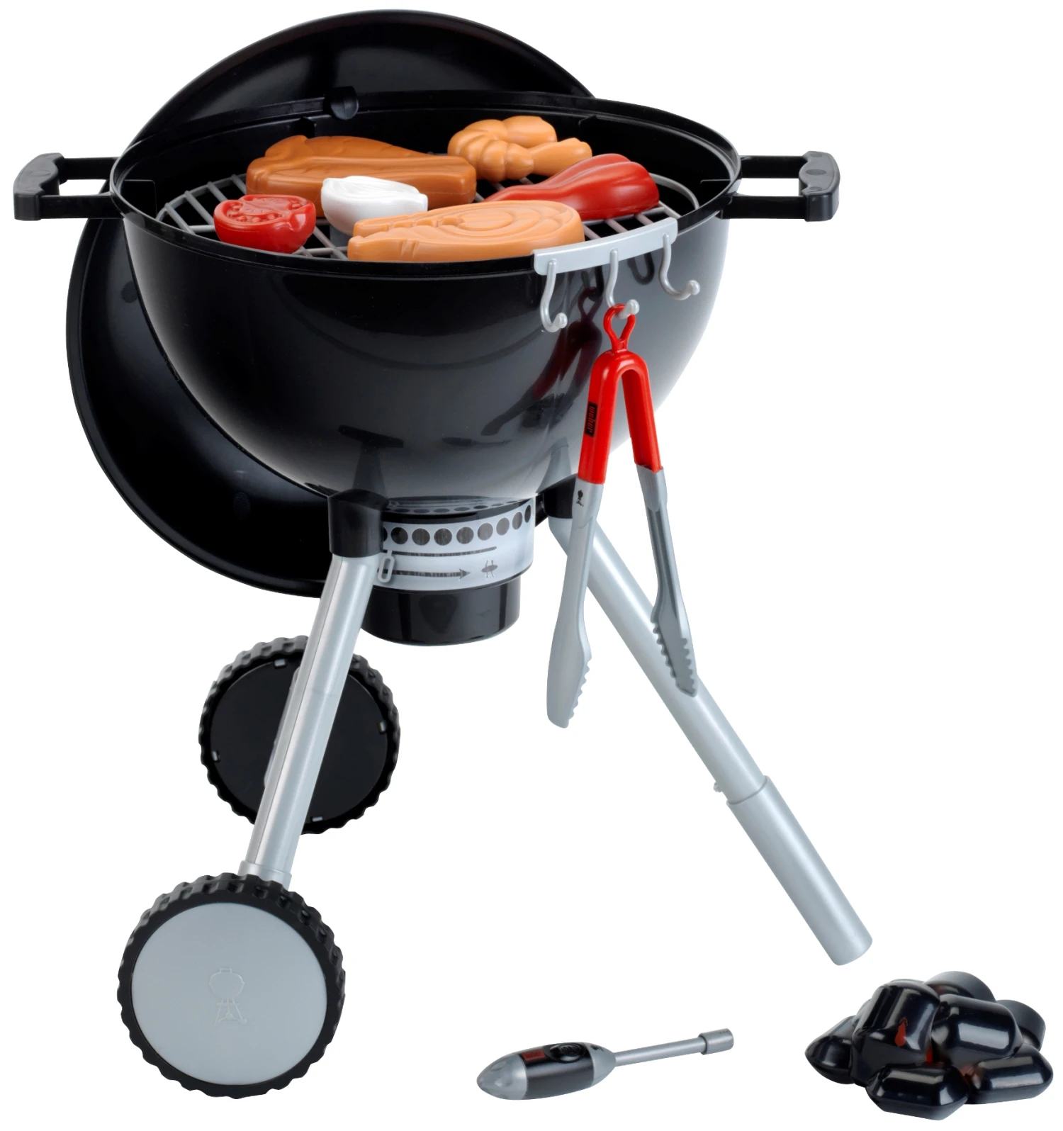 Theo Klein Weber Mini Holzkohle Kugelgrill Mit Kindgerechten Funktionen Inkl. Zubehör 9466 – Bild 2