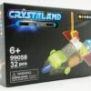 Johntoy N-Brix Crystaland Mini Series Bausteine - 99058 Düsenfahrzeug (32 Teile)