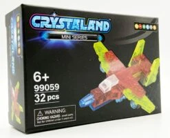 Johntoy N-Brix Crystaland Mini Series Bausteine - 99059 Passagierflugzeug (32 Teile)