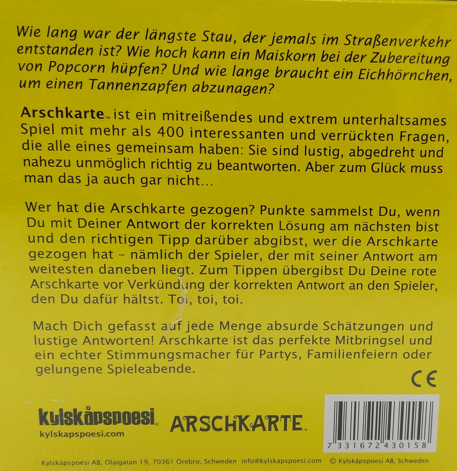 Arschkarte - Das Unterhaltsame Fragenspiel Ab 2 Spieler – Bild 2