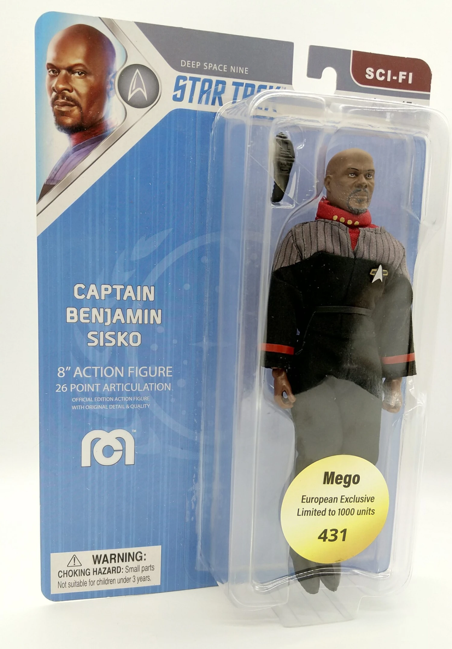 MEGO Star Trek DS9 Captain Benjamin Sisko Bewegliche Actionfigur 20cm Limitiert
