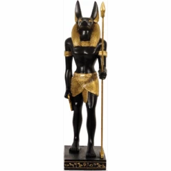 Ancient Egypt Anubis Stehend Ca. 20 Cm Handbemalt Dekogegenstand Ägypten MC90000