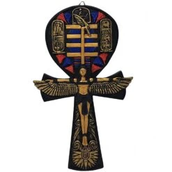 Ägyptisches Isis Ankh Ca. 19 Cm Handbemalt Dekogegenstand Ägypten MC90180