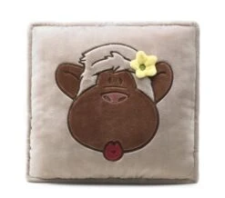Nici 29629 Kissen Monkey Love Affe Linda 32x32cm Plüsch Kuschelkissen