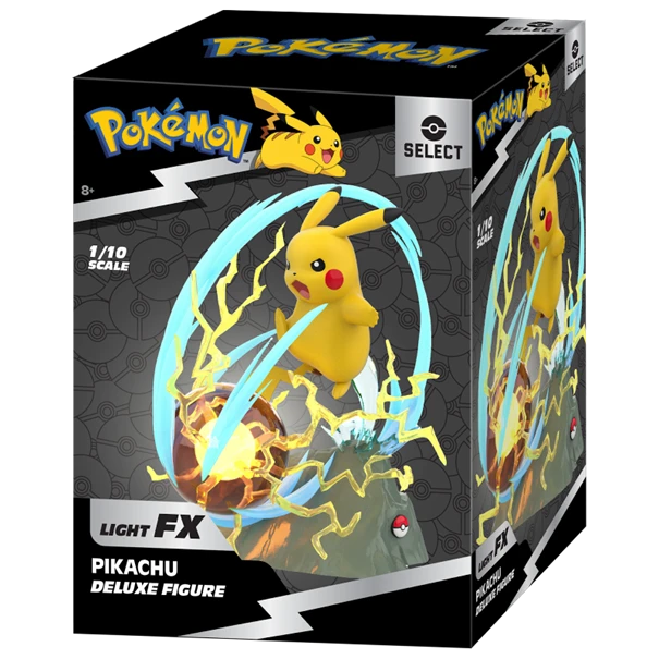 Jazwares PKW2370 Pokémon Select Light FX Collector Deluxe Statue - Pikachu