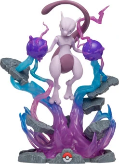 Jazwares PKW0082 Pokémon Select Light FX Collector Deluxe Statue - Mewtwo