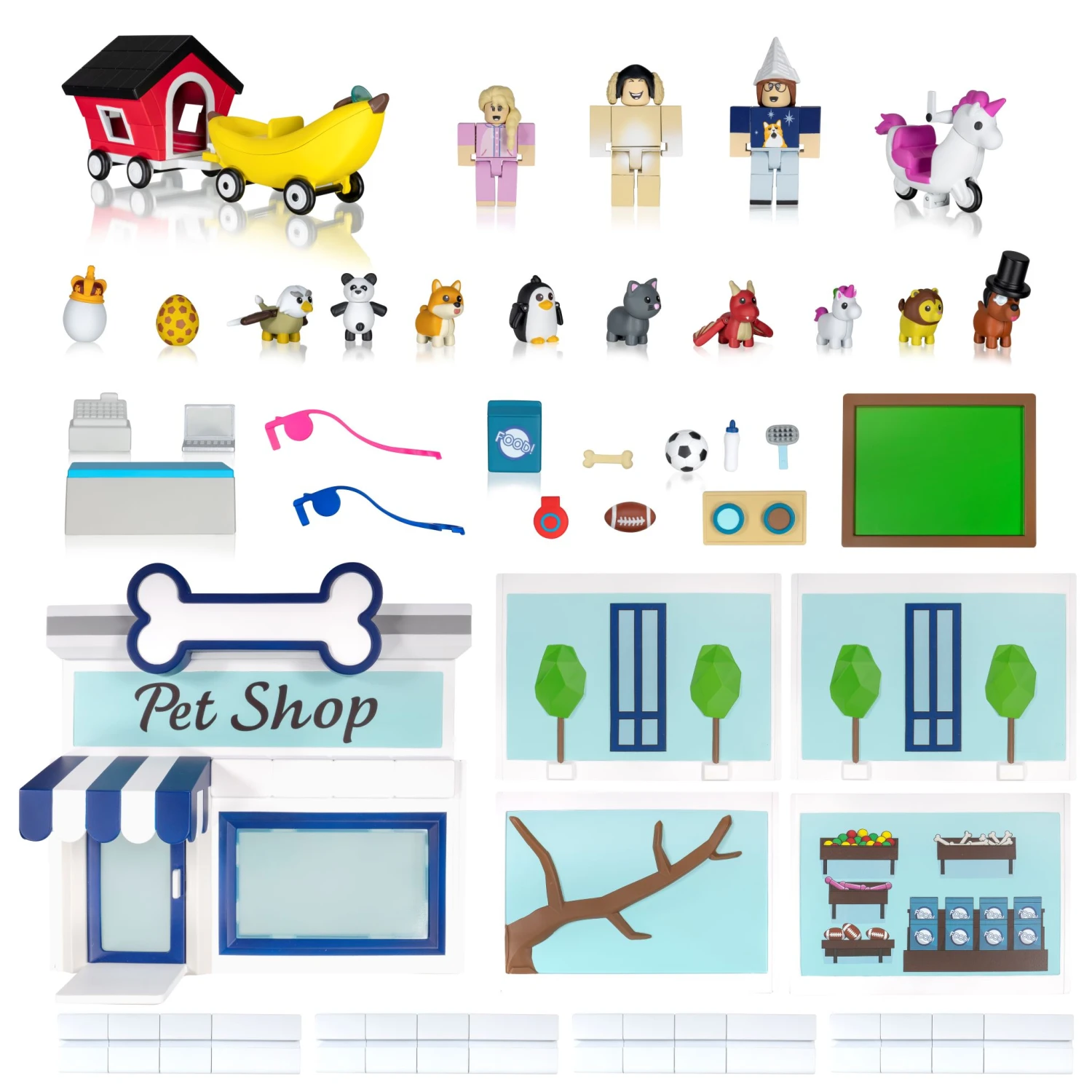 JAZWARES Roblox Mix & Match - Pet Shop Tierhandlung Mit 40 Teilen ROG0177 – Bild 3