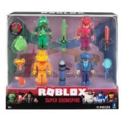 JAZWARES Roblox Mix & Match 4 Figuren Mit Viel Zubehör - Super Doomspire ROB0396