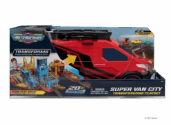JAZWARES MicroMachines Super-Van-City Riesige Spielstadt Inkl. 3 Fahrzeuge Ca. 60x60 Cm