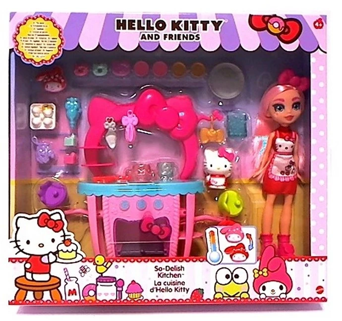 MATTEL Hello Kitty Süßer Küchenspaß Spielhaus Mit Mehr Als 20 Teilen GWX05 – Bild 2