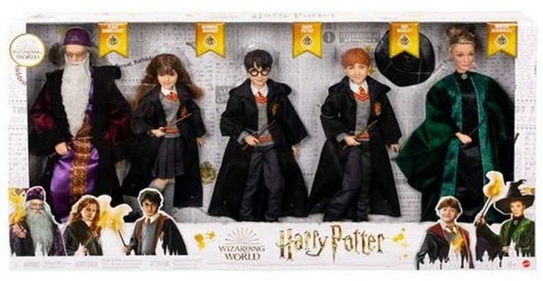 MATTEL Harry Potter Figurenset 5 Figuren Je 25-30 Cm Hoch In XL Verpackung