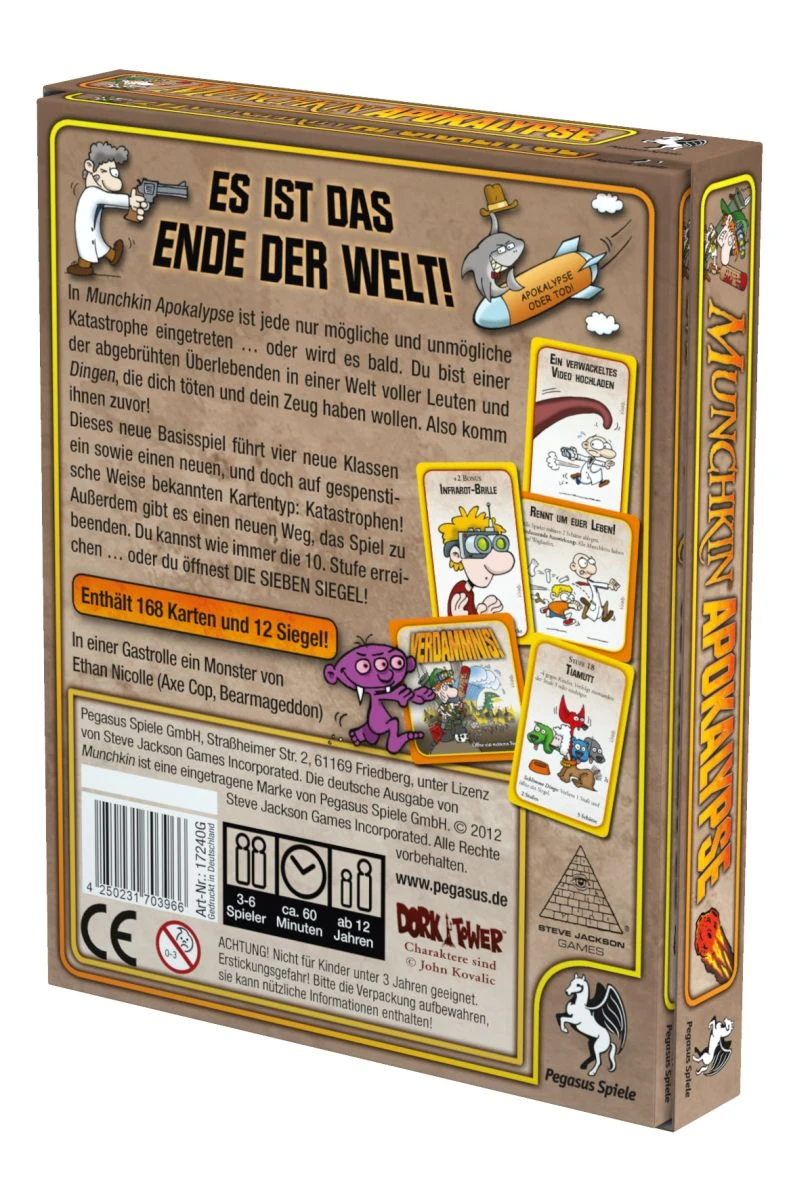 Munchkin Apokalypse Kartenspiel Pegasus Spiele 17240G – Bild 2