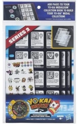Hasbro Yo-Kai Watch Medaillium SammelbuchSeiten Serie 2 B6046 + Exklusiver Medaille